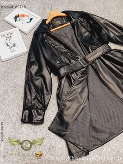 کاپشن چرم زنانه کد 13447