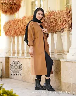 مانتو پشت ژیله استین بند دار ساغر کد 9623