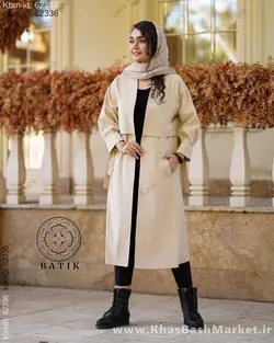 مانتو پشت ژیله استین بند دار ساغر کد 9623
