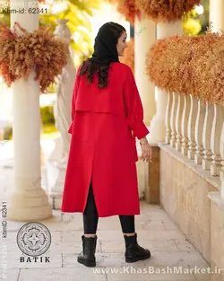 مانتو پشت ژیله استین بند دار ساغر کد 9623