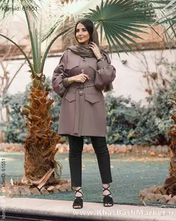 مانتو کتی کمربندی کد 8620