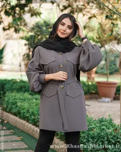 مانتو کتی کمربندی کد 8620