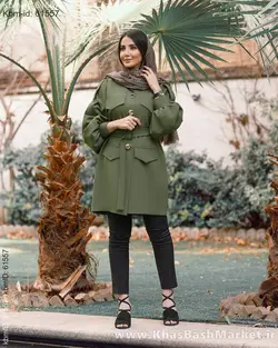 مانتو کتی کمربندی کد 8620