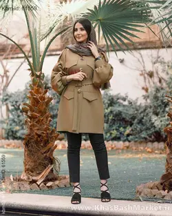 مانتو کتی کمربندی کد 8620