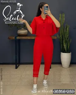 شومیز و شلوار مزونی کد 8513
