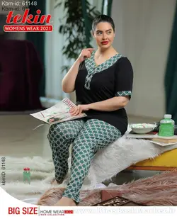 بلوز شلوار سایز بزرگ کد 8538