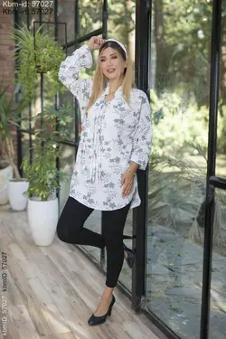 شومیز یقه گره ای کد 5907