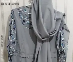 ست سه تیکه شال و پیراهن و ماسک کد 5951