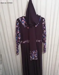 ست سه تیکه شال و پیراهن و ماسک کد 5951