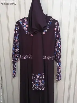 ست سه تیکه شال و پیراهن و ماسک کد 5951