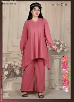 تونیک شلوار زنانه پیله دار کد 3583