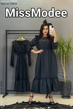 پیراهن عروسکی استین دار کد 3002