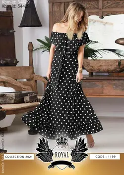 ️پیراهن توپی رویال کد 2626