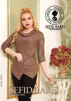 شومیز یقه شل کد 5631