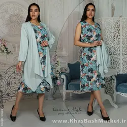 ست دو تیکه مانتو و پیراهن کد 2129