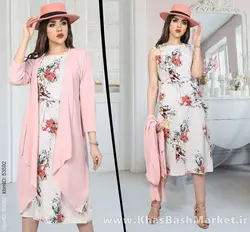 ست دو تیکه مانتو و پیراهن کد 2129