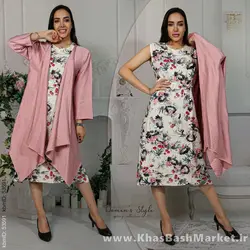 ست دو تیکه مانتو و پیراهن کد 2129