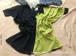 شومیز دورنگ کد 31899