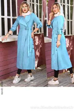 مانتو بغل دکمه دار کد 1081