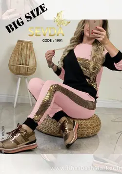 ست اسپرت سایز بزرگ سودا کد 970