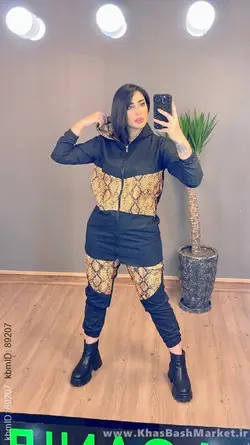 ست هودی شلوار میکرو کلاهدار کد 990