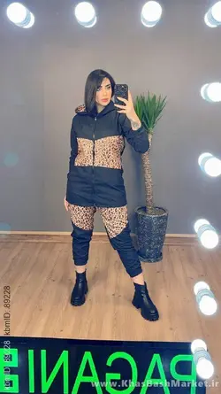 ست هودی شلوار میکرو کلاهدار کد 990