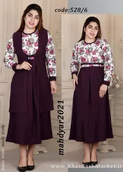 تونیک دوتیکه زیره بلند زنانه 528/6