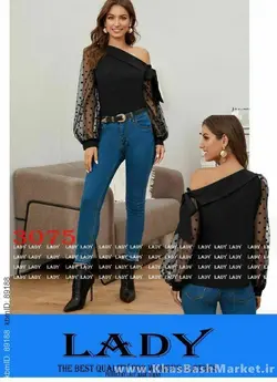 بلوز تک یقه رومی کد 3075