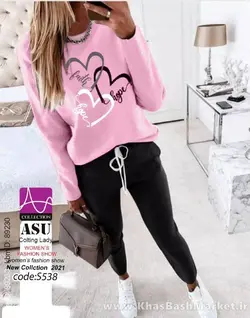 ست 2 تکه بلوز شلوار HEARTS کد S538