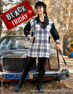 پالتو ماریا چهارخونه