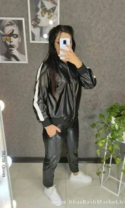 کاپشن چرم کد 43099