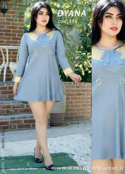 تونیک کراواتی خرجکار طلایی زنانه کد 115