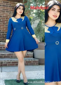 تونیک کراواتی خرجکار طلایی زنانه کد 115