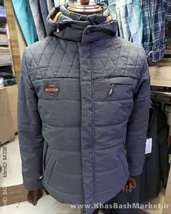 کاپشن کلاهدار برزنتی مردانه کد 184