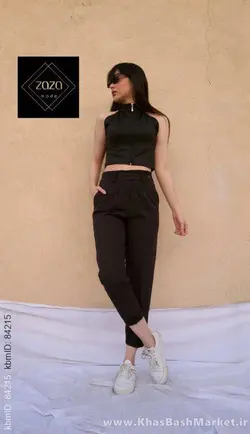 شلوار مام استایل دمپا پاکتی کد 8076
