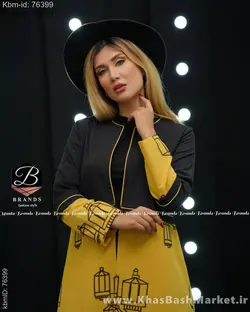 مانتو پاییزه میکرو خامه دوزی کد 16581