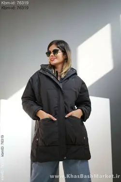 کاپشن کلاهدار زنانه کد 16463