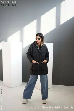 کاپشن کلاهدار زنانه کد 16463