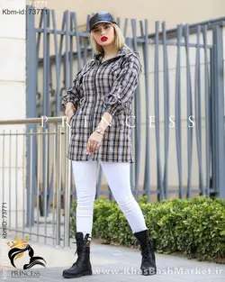 مانتو چهارخونه پاییزه مدل مرسیا کد 309