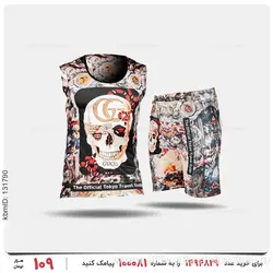 ست رکابی و شلوارک مردانه Gucci مدل 25983