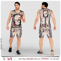 ست رکابی و شلوارک مردانه Gucci مدل 25983