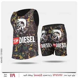 ست رکابی و شلوارک مردانه Diesel مدل 26195