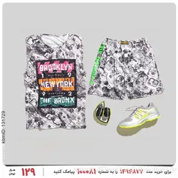 ست رکابی و شلوارک مردانه New York مدل 27072