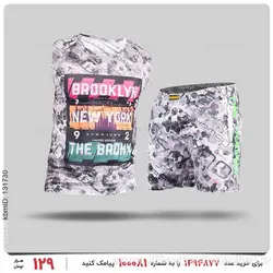 ست رکابی و شلوارک مردانه New York مدل 27072