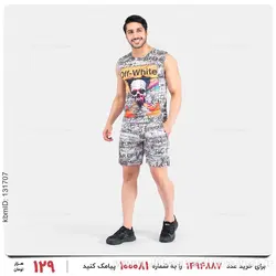 ست رکابی و شلوارک مردانه Off-White مدل 27071