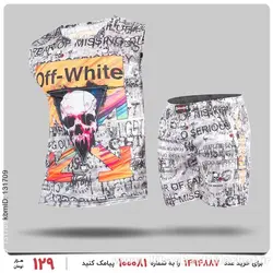 ست رکابی و شلوارک مردانه Off-White مدل 27071