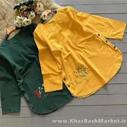 مانتو بغل دکمه قاصدک کد 6971