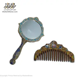 اینه و شانه چوبی مینیاتور