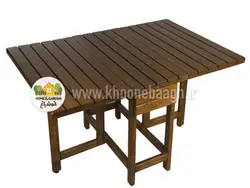 میز تاشو 4 نفره چوبی