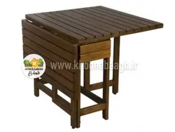 میز تاشو 4 نفره چوبی